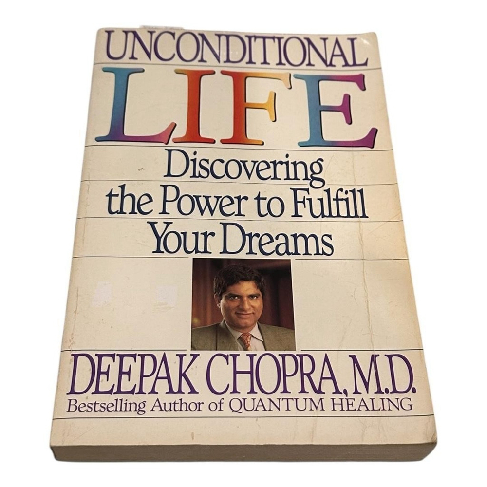 Vintage Unconditional Life Deepak Chopra Paperback Self-Help Spirituality Book